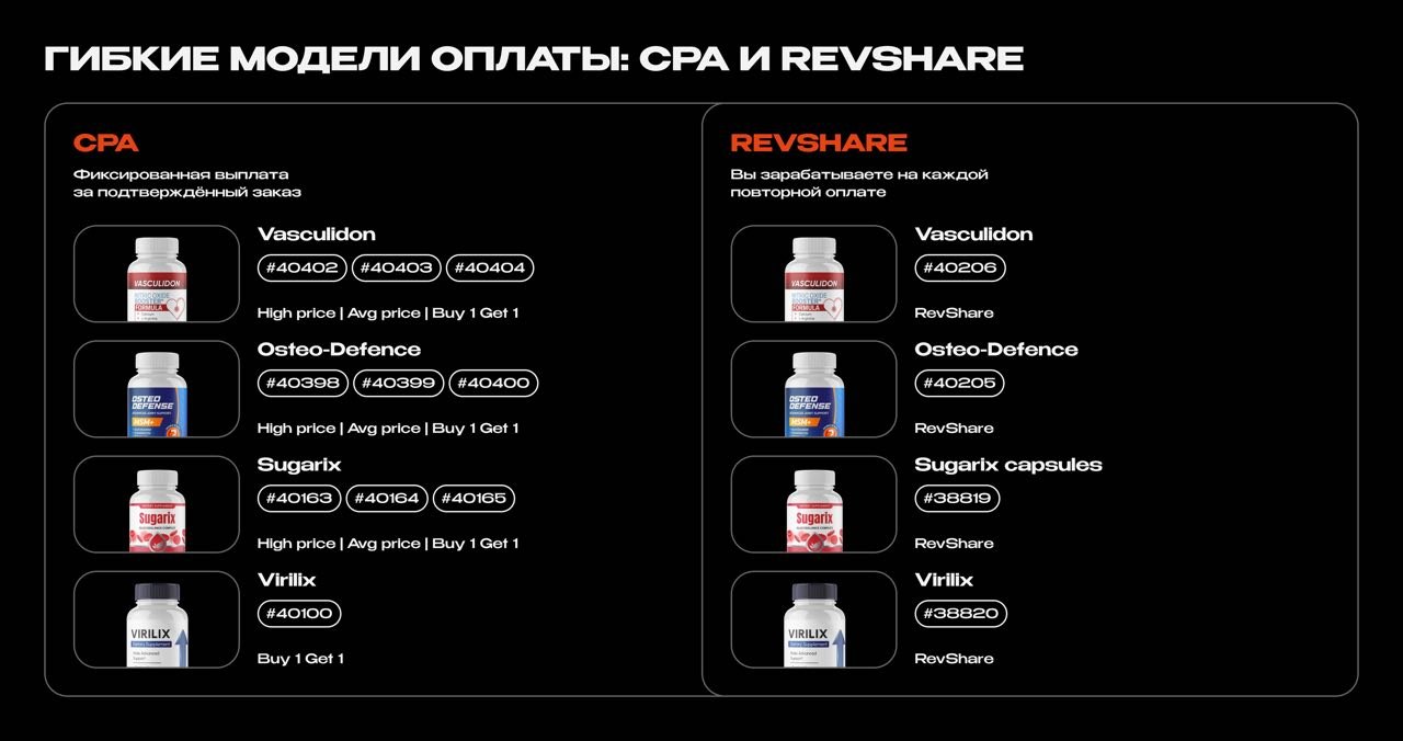 Flexible payment models: CPA and RevShare
